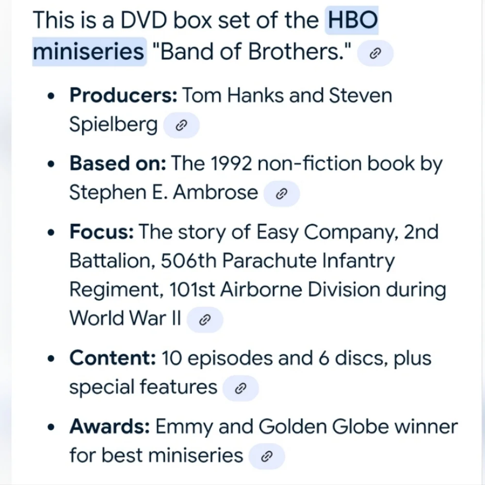 NEW Sealed BAND OF BROTHERS DVD 6 Disc with Original Tin Box Case - Picture 4 of 4